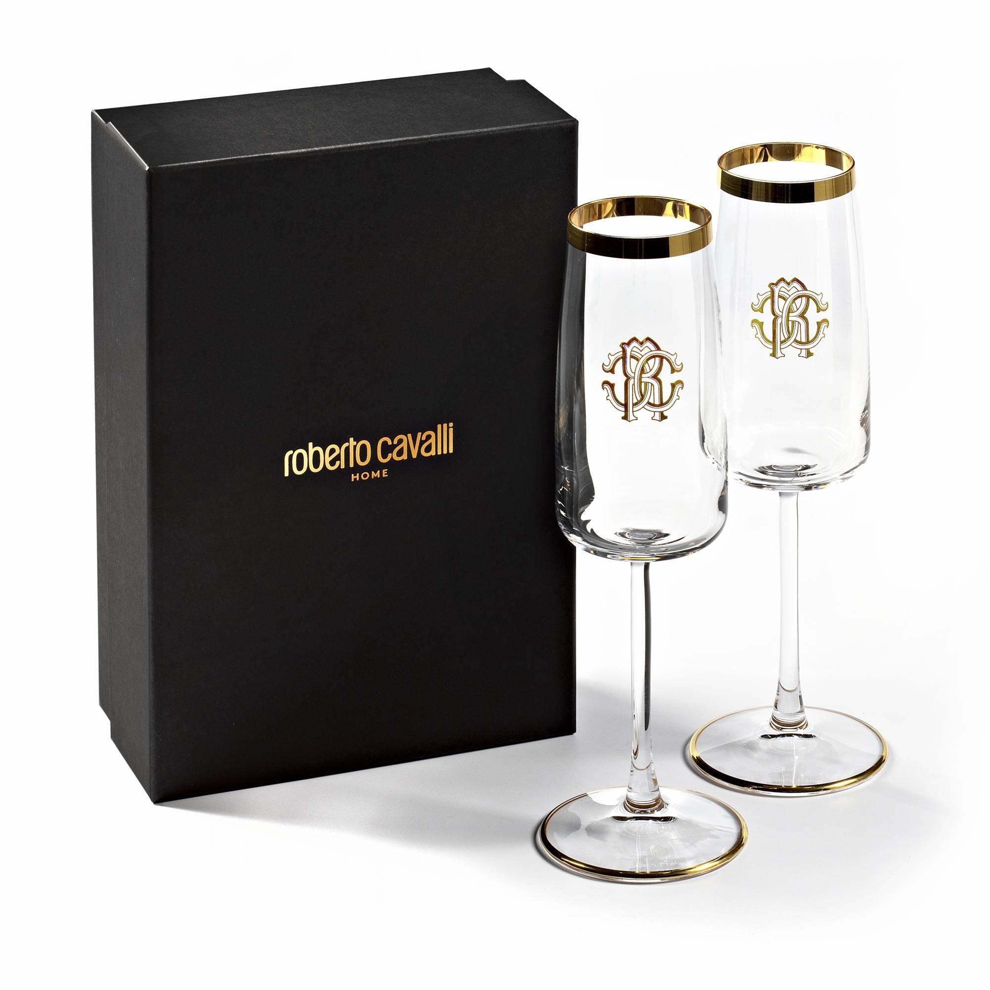 ROBERTO CAVALLI - CHAMPAGNE GOBLET - SET OF 2